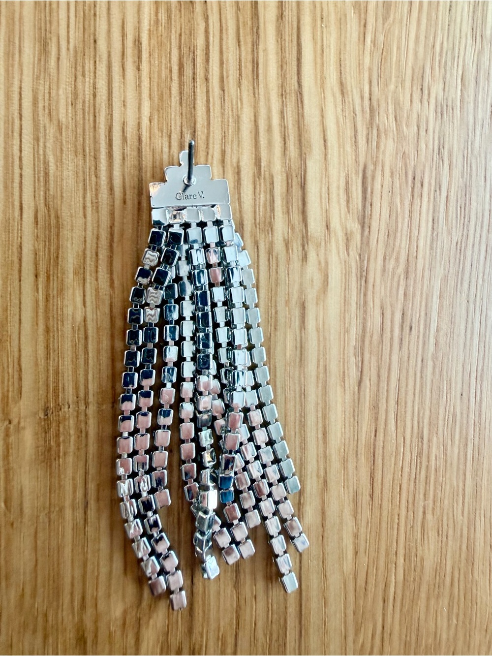 Clare V Layered Stone Statement Earrings - Clear Original: $95 - Picture 10 of 11